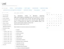 Tablet Screenshot of ijmejournal.com